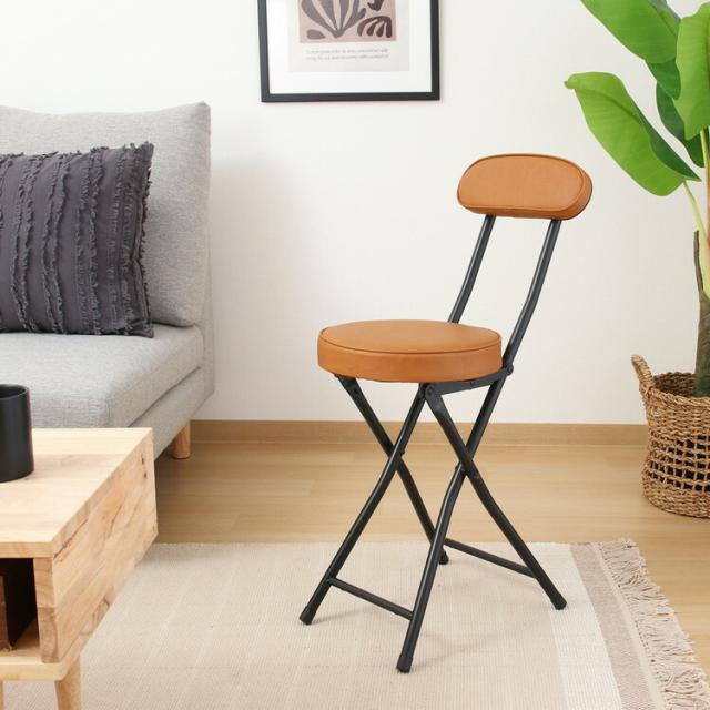 折リたたみチェアPU 4脚セット 送料無料-2