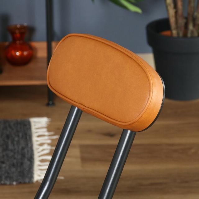 折リたたみチェアPU 4脚セット 送料無料-4