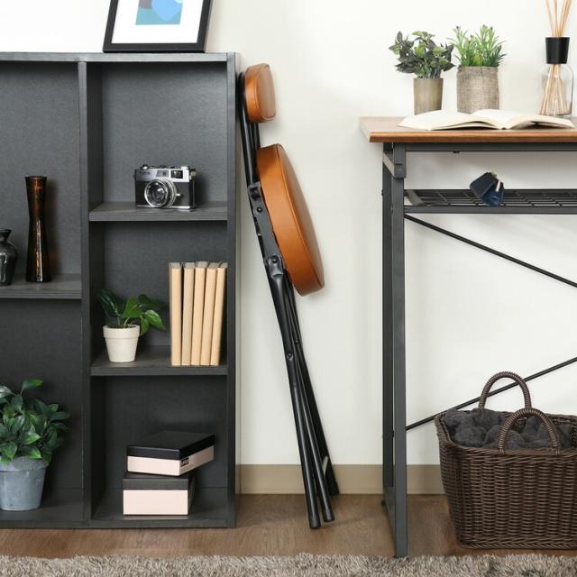 折リたたみチェアPU 4脚セット 送料無料-5