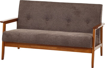 ソファー 厚手ファブリックソファ ミート 2P 送料無料-10