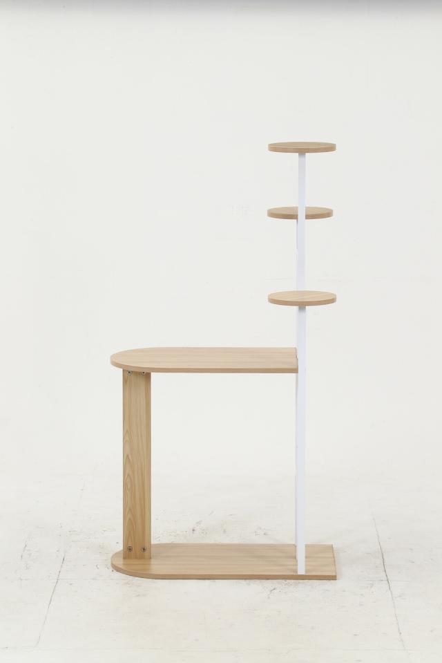 ディスプレイサイドテーブル W64 WH 送料無料-9