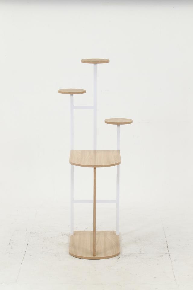 ディスプレイサイドテーブル W64 WH 送料無料-8