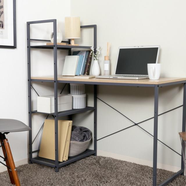 左右組み換えラック付きデスク ルカ 送料無料-15