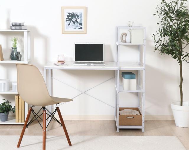 左右組み換えラック付きデスク ルカ 送料無料-21