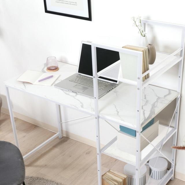 左右組み換えラック付きデスク ルカ 送料無料-23