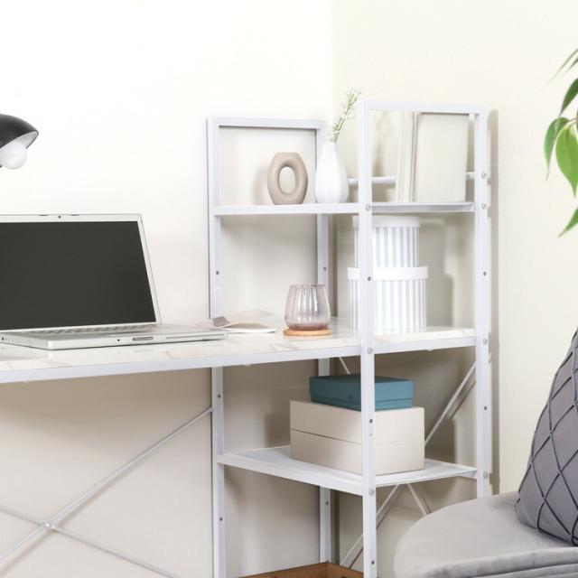 左右組み換えラック付きデスク ルカ 送料無料-25