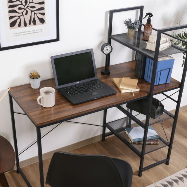 左右組み換えラック付きデスク ルカ 送料無料-3