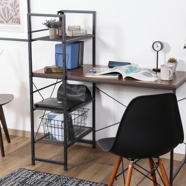 左右組み換えラック付きデスク ルカ 送料無料-5