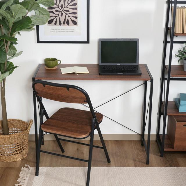 折リたたみデスク アロン BR 送料無料-2