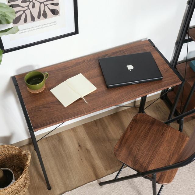 折リたたみデスク アロン BR 送料無料-3