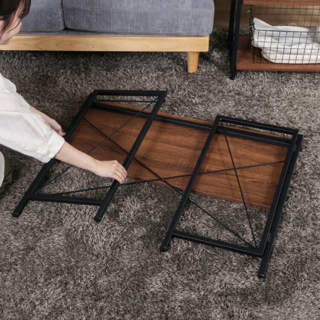 折リたたみデスク アロン BR 送料無料-4