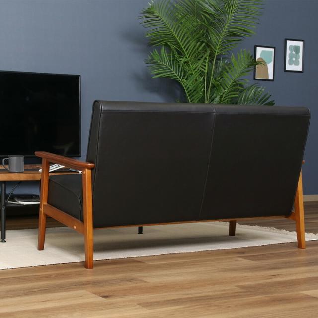 ソファー バイキャストPUソファ ミート 2P 送料無料-5