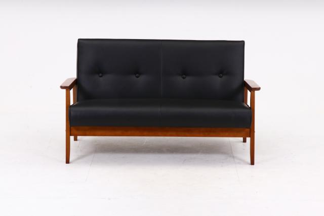 ソファー バイキャストPUソファ ミート 2P 送料無料-8