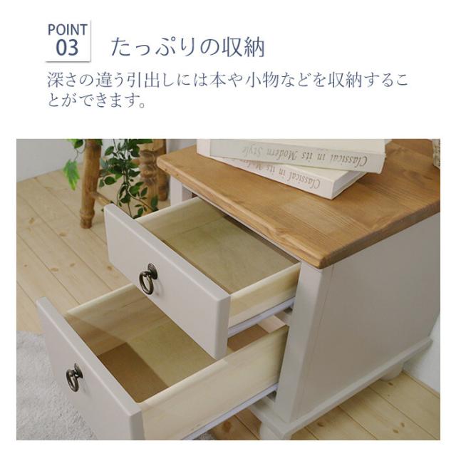 他人に見せたいナイトテーブル グレー 送料無料-5