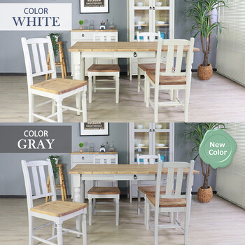 他人に見せたいダイニングチェア グレー 2脚セット 送料無料-5