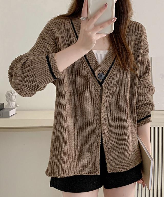 ニットカーディガン 秋冬セーター 送料無料 即日発送-9