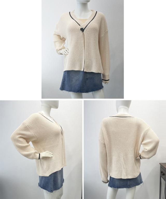 ニットカーディガン 秋冬セーター 送料無料 即日発送-4