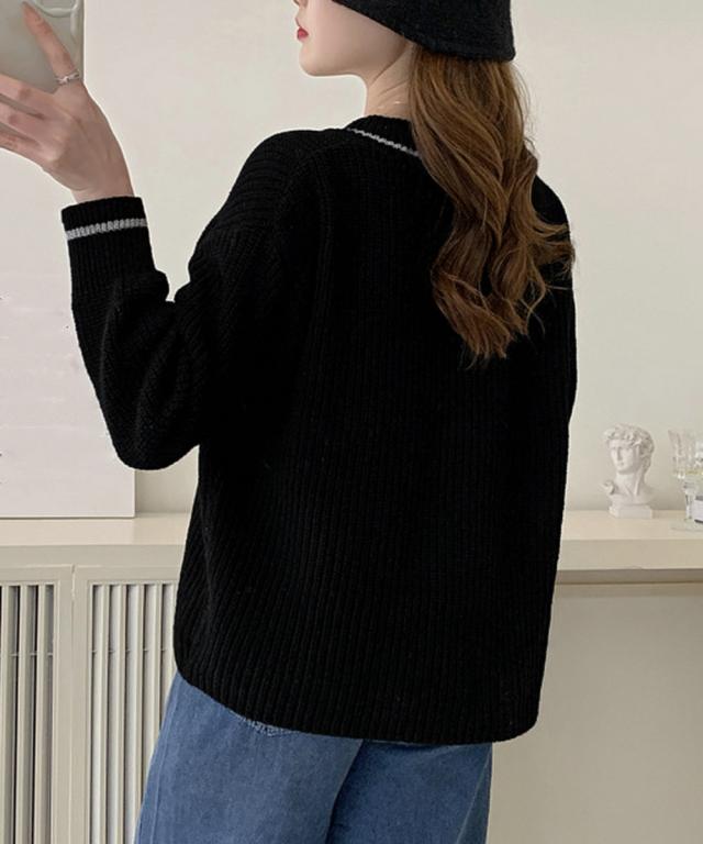 ニットカーディガン 秋冬セーター 送料無料 即日発送-8