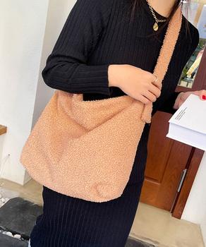 ボアバッグ レディース トートバッグ秋冬 送料無料 即日発送-5