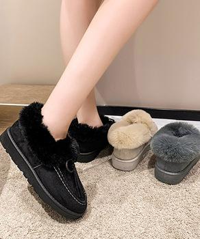 モカシン レディース ボアローファー冬靴 送料無料 即日発送-5