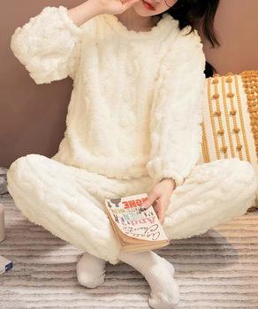 フリースパジャマ レディース 上下SK20215699-5003 送料無料 即日発送-2