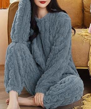 フリースパジャマ レディース 上下SK20215699-5003 送料無料 即日発送-3