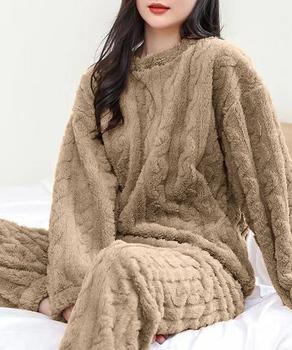 フリースパジャマ レディース 上下SK20215699-5003 送料無料 即日発送-4