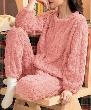 フリースパジャマ レディース 上下SK20215699-5003 送料無料 即日発送-7