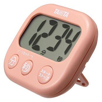 デジタルタイマー抗菌でか見えタイマーコーラルピンク 3個セット 送料無料 即日発送-1