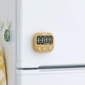 デジタルタイマー抗菌でか見えタイマーマスタードイエロー 3個セット 送料無料 即日発送-5