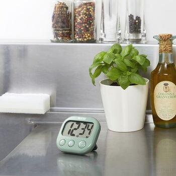 デジタルタイマー抗菌でか見えタイマーセージグリーン 3個セット 送料無料 即日発送-6