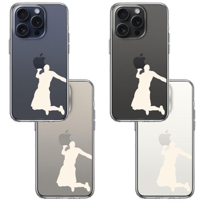 iPhone15Pro ケース クリア バスケット ダンクシュート2 白 スマホケース 側面ソフト 背面ハード ハイブリッド 送料無料-1