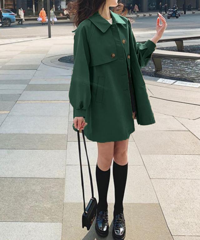 ライトトレンチジャケット レディース上品 送料無料 即日発送-9