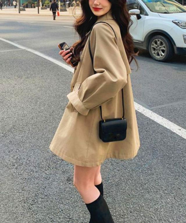 ライトトレンチジャケット レディース上品 送料無料 即日発送-6