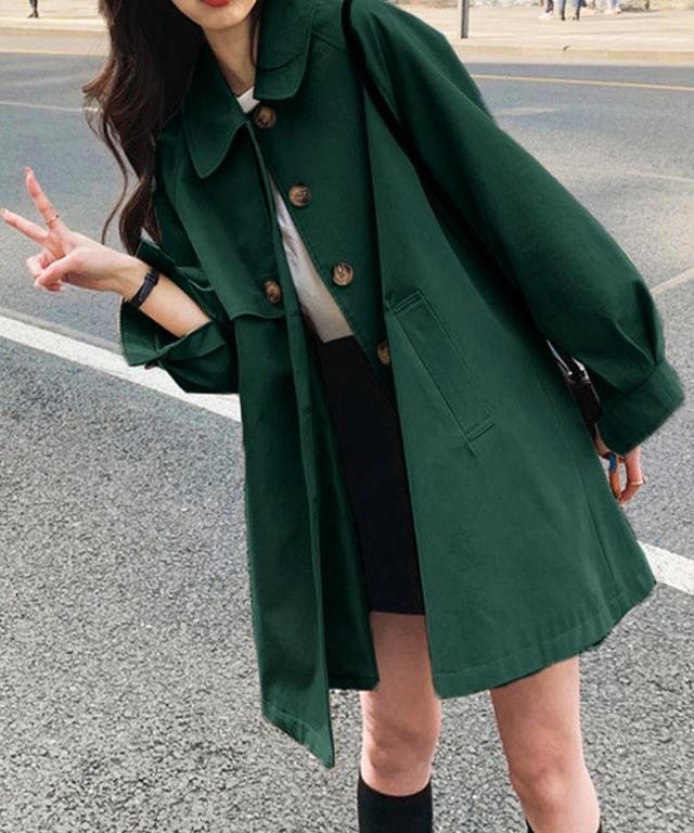 ライトトレンチジャケット レディース上品 送料無料 即日発送-8