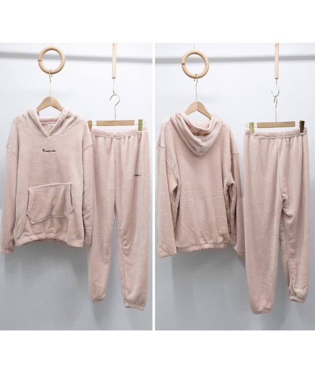 ルームウェア フリース パジャマ セット 送料無料 即日発送-2