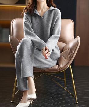 セットアップニット レディース 秋冬 送料無料 即日発送-6