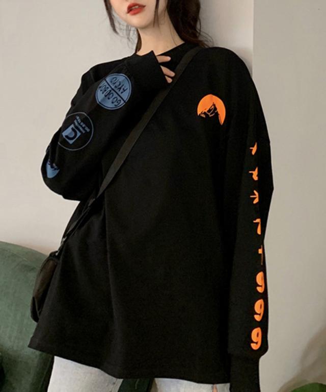 ロゴトレーナー ビッグシルエット 送料無料 即日発送-4