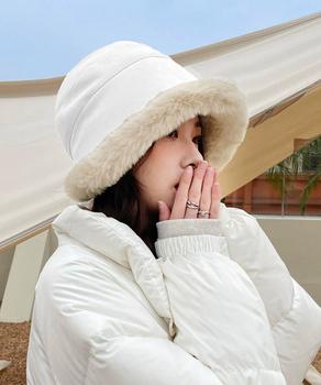 バケットハット レディース ファー帽子冬 送料無料 即日発送-4