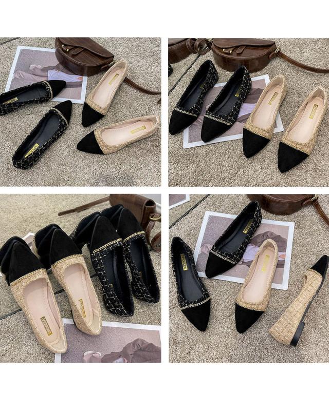 スエードパンプス ツイード風パンプス 送料無料 即日発送-2