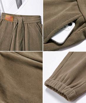 裏起毛 コーデュロイパンツ レディース冬 SK20228091-5483 送料無料 即日発送-3