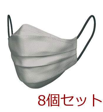 マスク イーズマスク ゼロ レギュラーサイズ モードグレー 5枚入 8セット 送料無料-3