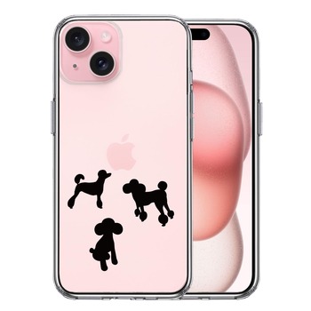iPhone15 ケース クリア 陽だまり トイプードル もふもふ わんこ スマホケース 側面ソフト 背面ハード ハイブリッド 送料無料-0