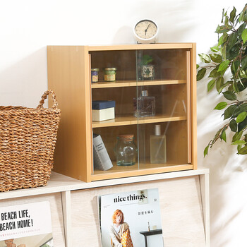 ミニ食器棚 幅43cm 送料無料-9