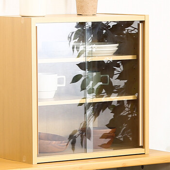 ミニ食器棚 幅43cm 送料無料-8