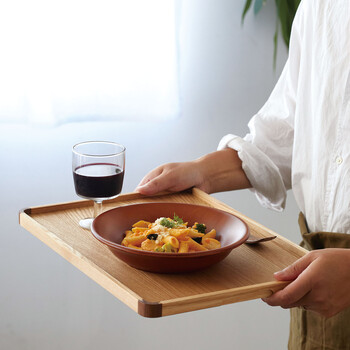 木製ノンスリップ コンビネーショントレイ 中 送料無料-1