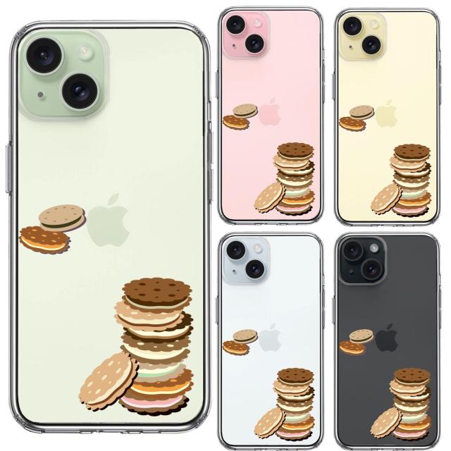iPhone15Plus ケース クリア ビスケット スマホケース 側面ソフト 背面ハード ハイブリッド  送料無料-1