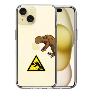 iPhone15 ケース クリア 肉食恐竜 スマホケース 側面ソフト 背面ハード ハイブリッド  送料無料-0