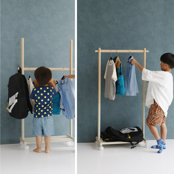 キッズハンガーラック 子供の目線に合わせて高さ調節ができるハンガーラック ILH 3685 Kids Hanger Rack mill 送料無料 即日発送-7
