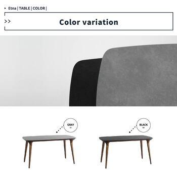 ダイニングテーブル　スタイリッシュなセラミックで憧れのホテルライク　ETT 3587 Etna ダイニングテーブル1400 送料無料 即日発送-15